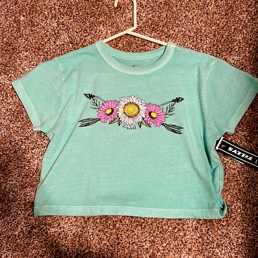 O’Neill teal crop top